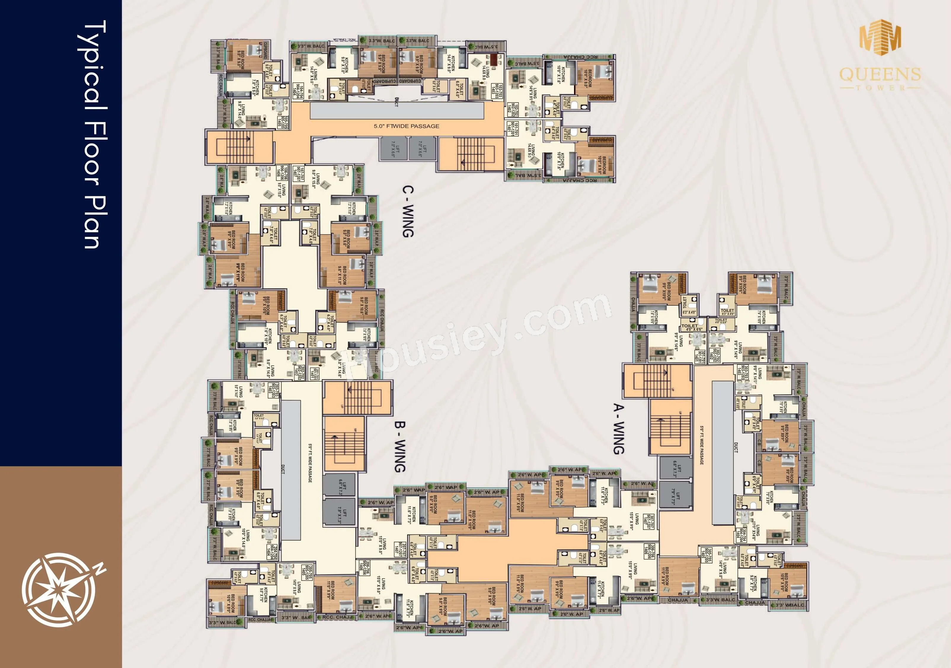 Queens Tower Phase 1 Floor plan 1
